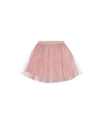 Little and Big Girl ( size 6 to 12 ) Mesh Skirt Pale Dusty