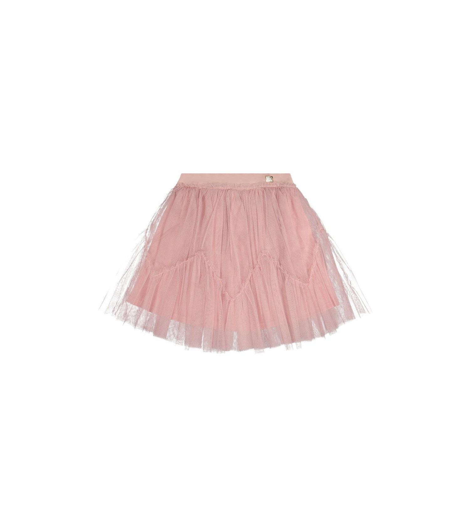 Little and Big Girl ( size 6 to 12 ) Mesh Skirt Pale Dusty