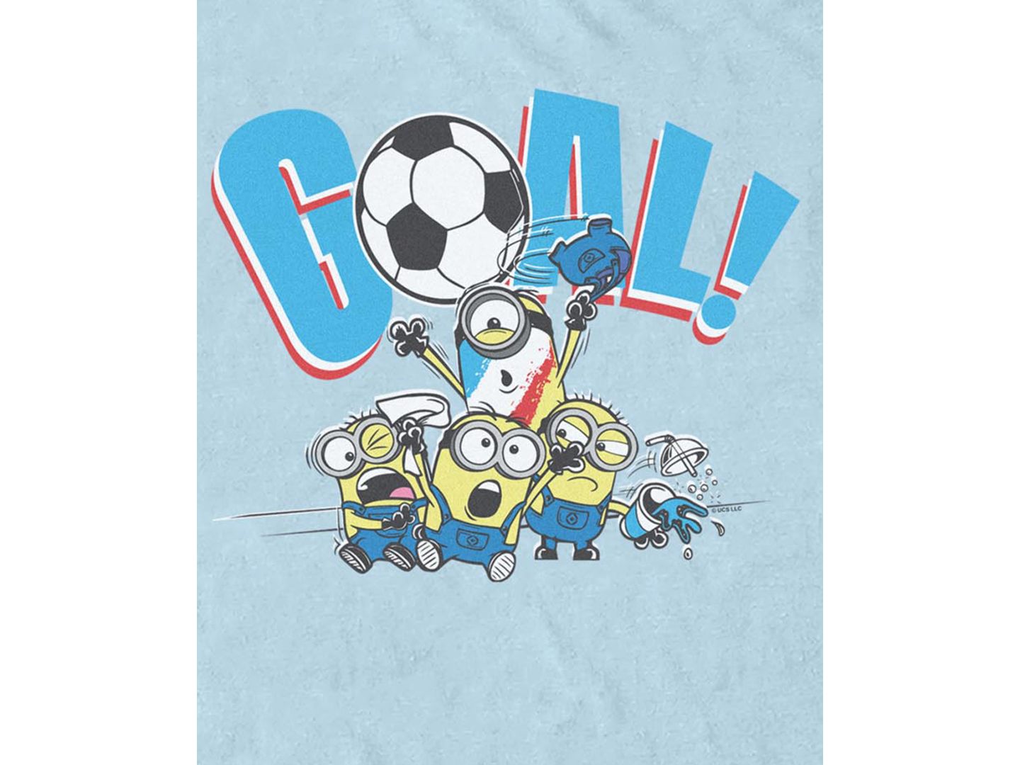 Мужская футболка Fifth Sun Minion Team Goal Graphic, цвет: Светлый синий — фото 3