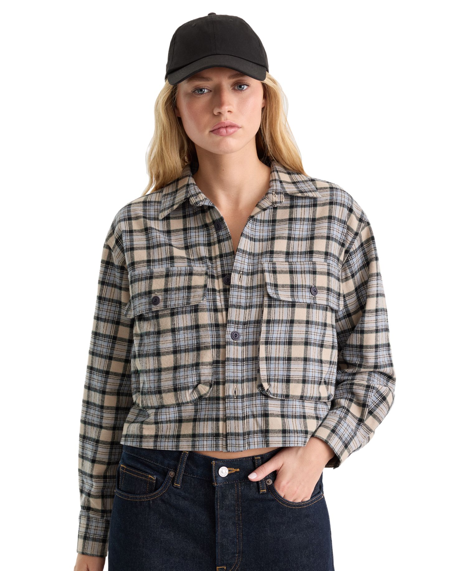 Women's Button-Front Collared Shirt