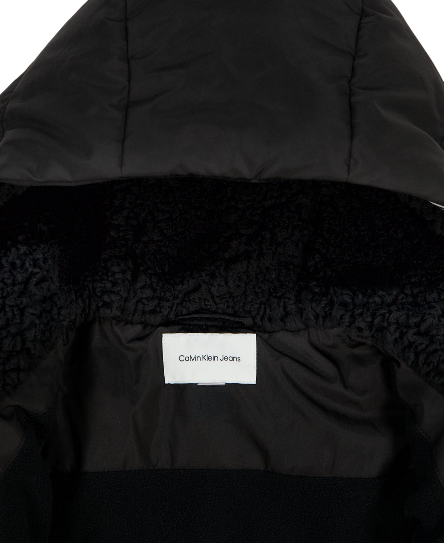 Куртка Calvin Klein Relaxed-Fit Long-Sleeve Puffer для мальчиков, цвет: Чёрный — фото 5