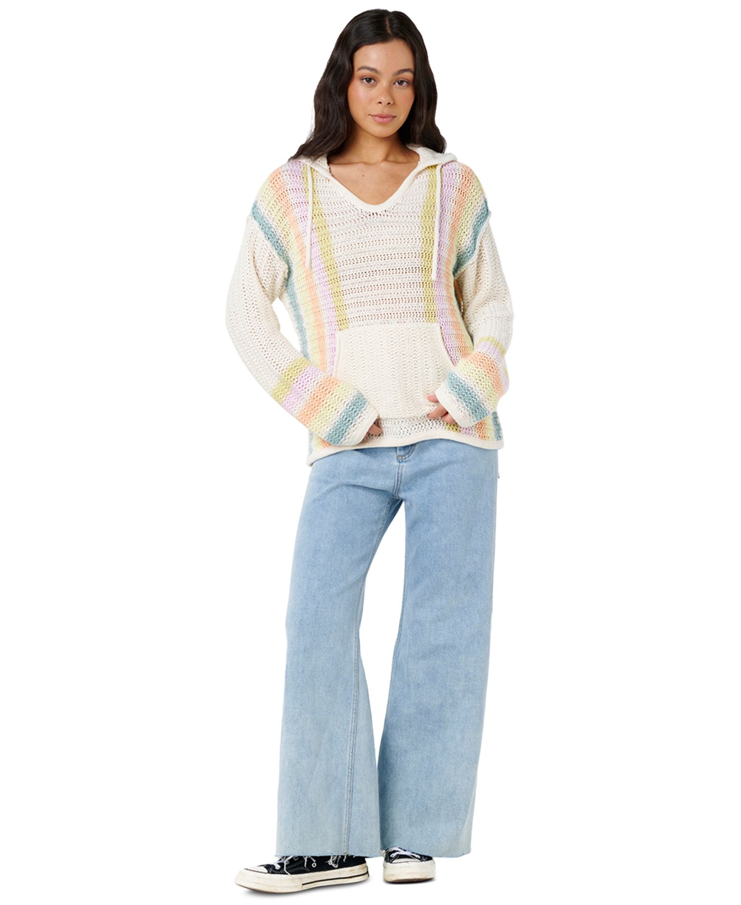 Women's Revival Stripe V-Neck Knit Sweater