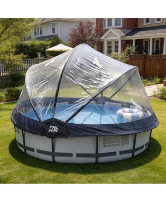 15 Feet Round All-Weather Pool Dome Enclosure for Frame Pools