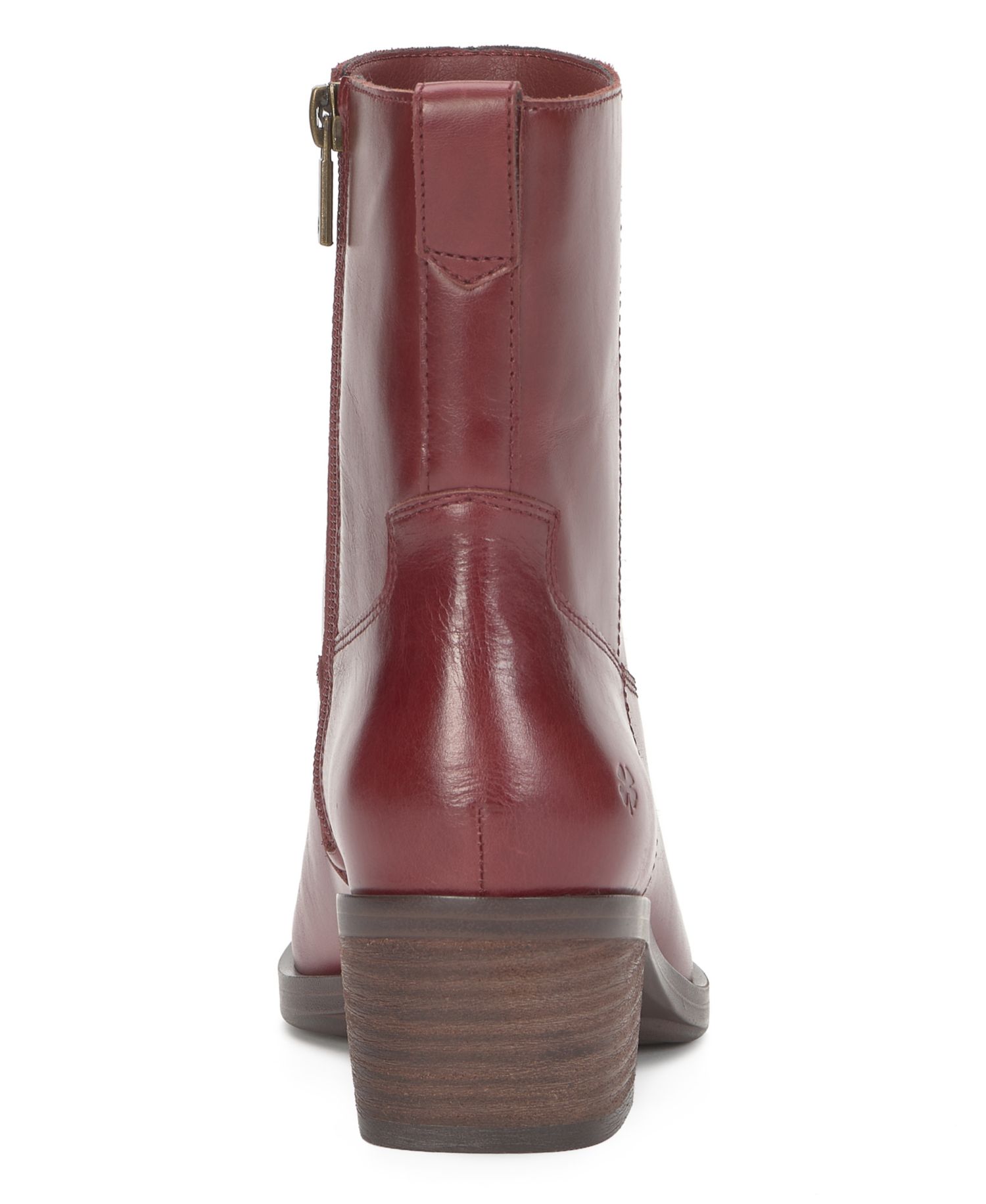 Women's Flara Leather Almond Toe Ankle Booties