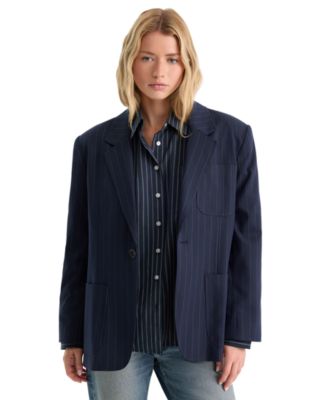 Women's Notch-Lapel Button-Front Jacket