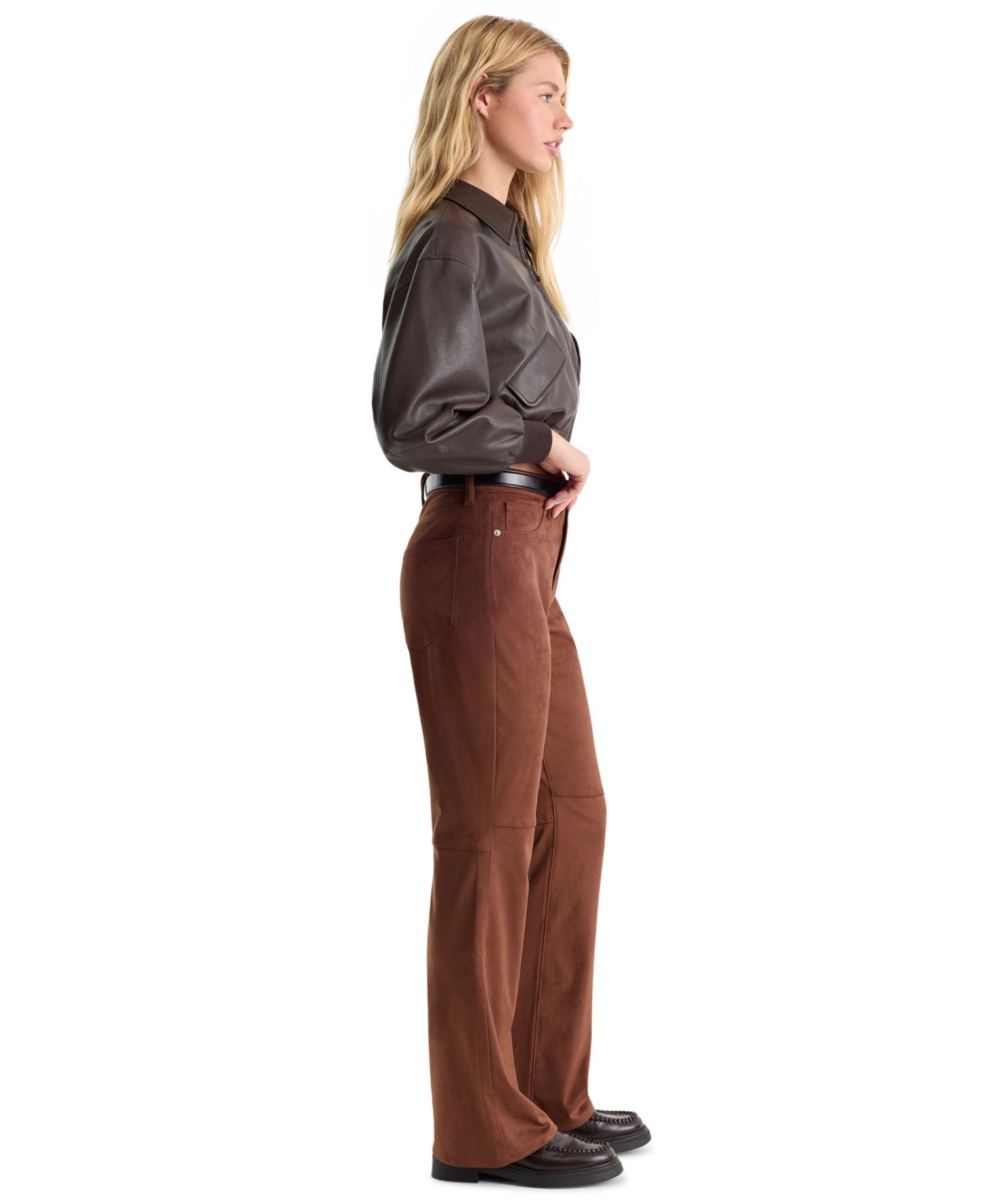 Women's Suede Good Classic Bootcut Pants