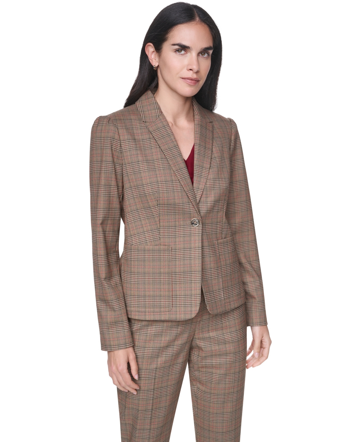 Tommy Hilfiger Women's Notch-Collar One-Button Jacket