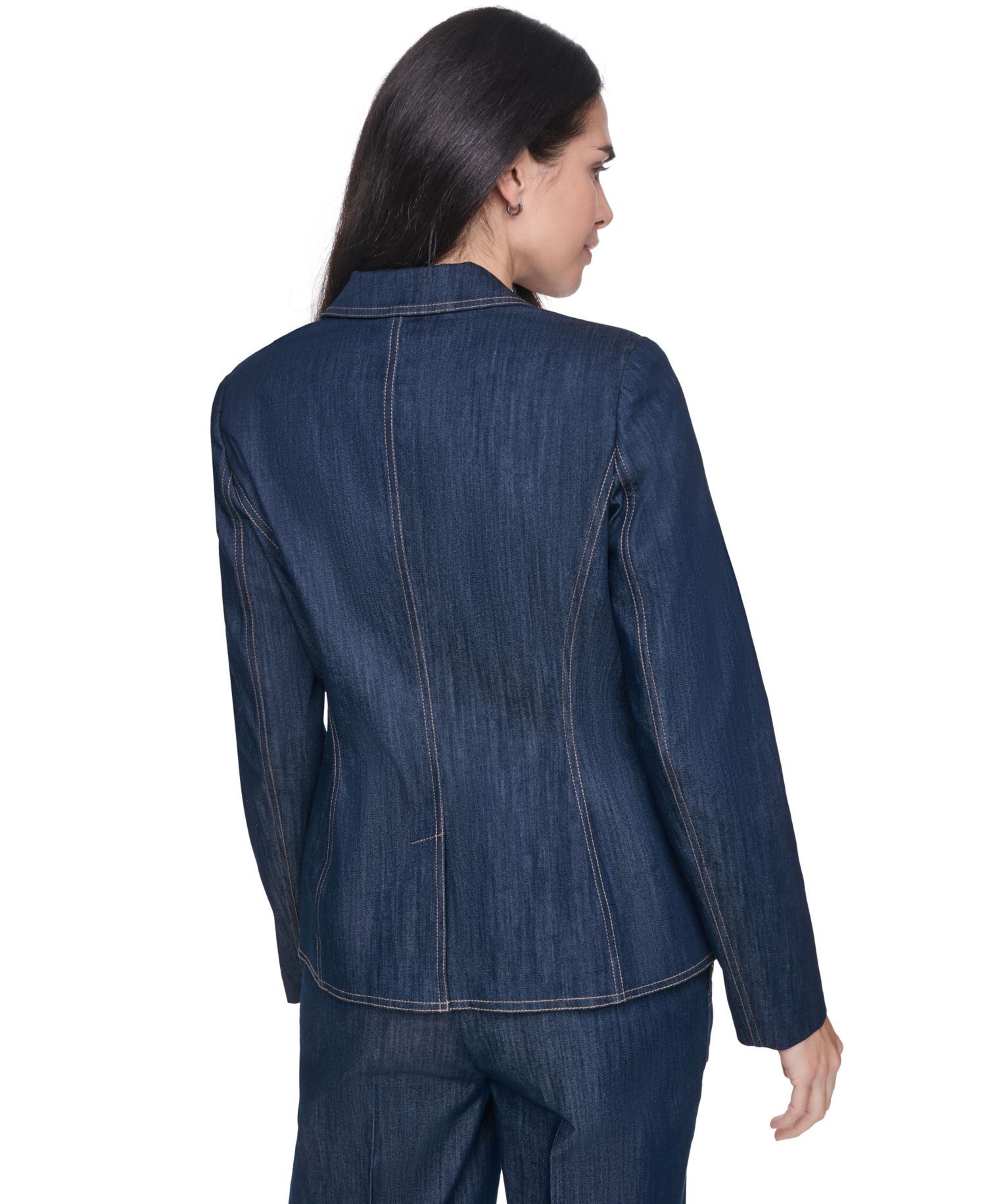 Women's Notch-Collar One-Button Blazer