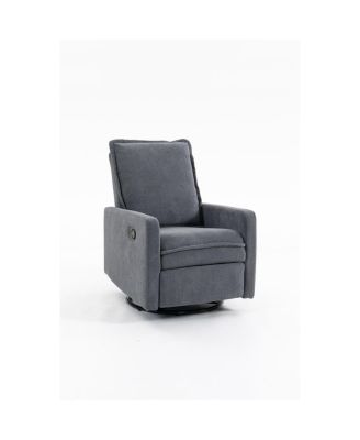 Short plush manual button armchair sofa