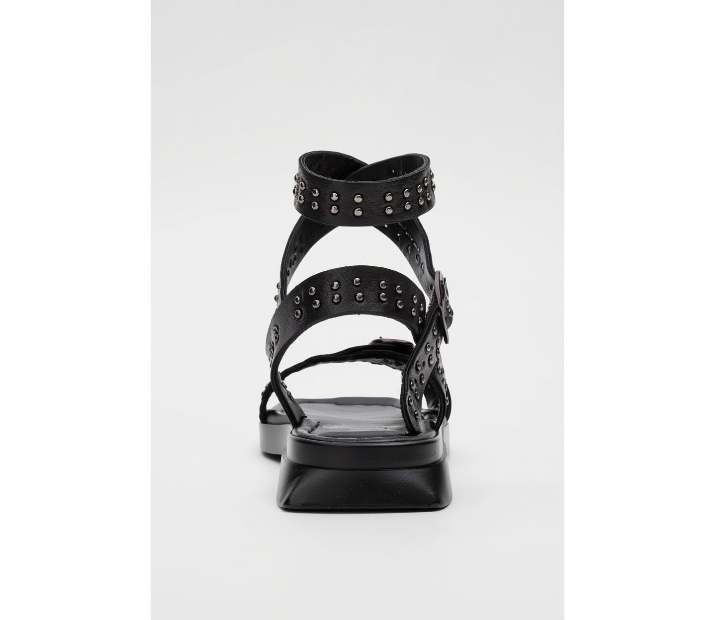 Женские сандалии Forever & Always Shoes Carril Leather, цвет: Чёрный кожаный — фото 3