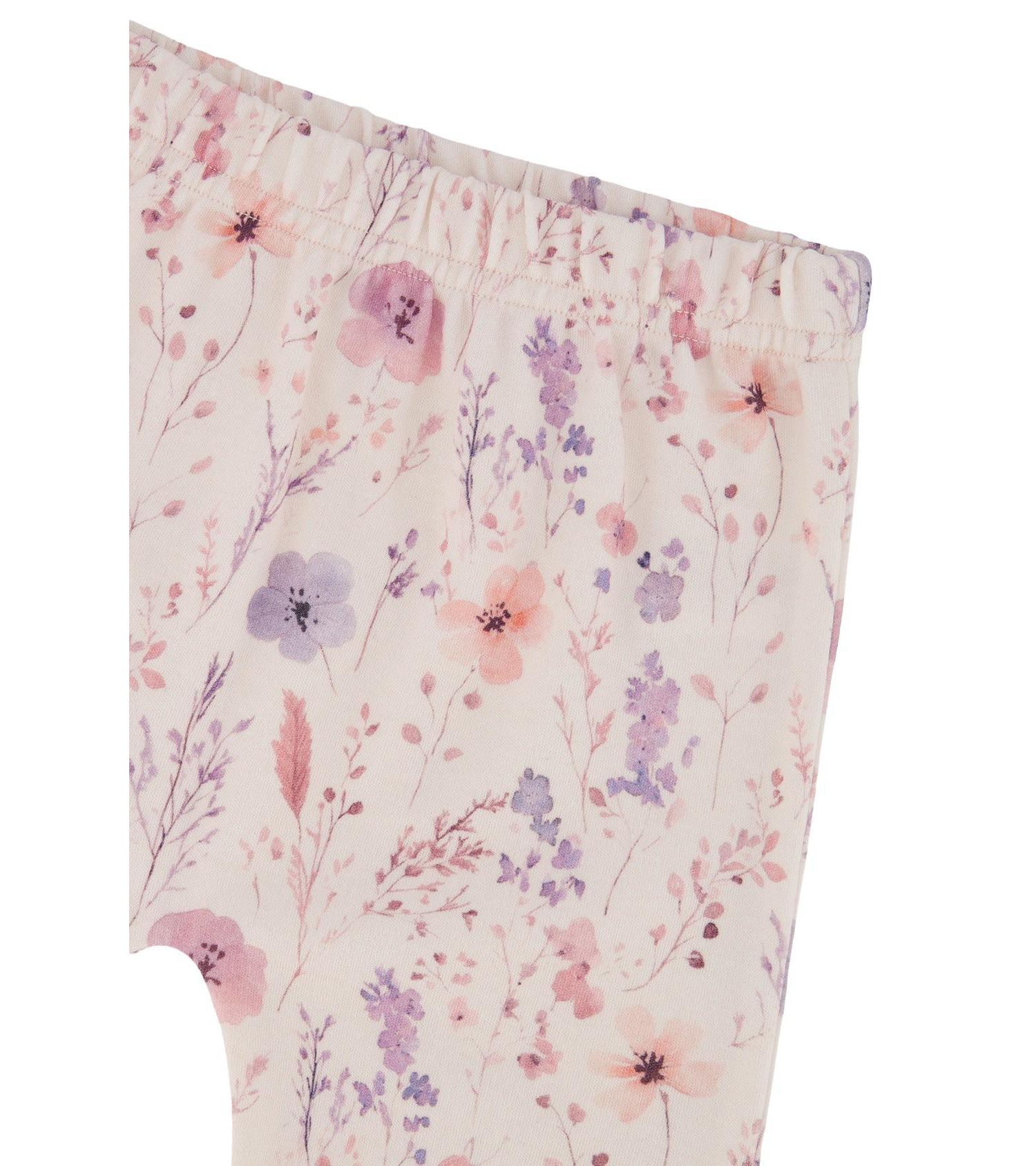 Baby Girls Cotton Pants and Top Set Printed Flowers