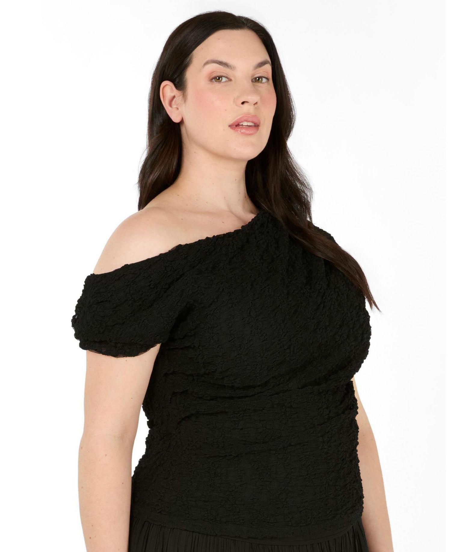 Women's Gia Lace One-Shoulder Fitted Top