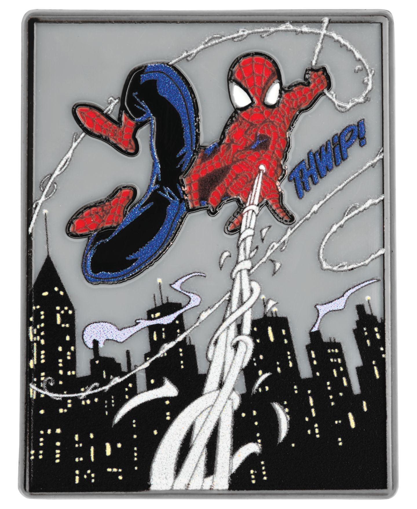 Мужские часы Citizen Spider-Man Gray Stainless Steel Bracelet Watch 43mm — фото 5