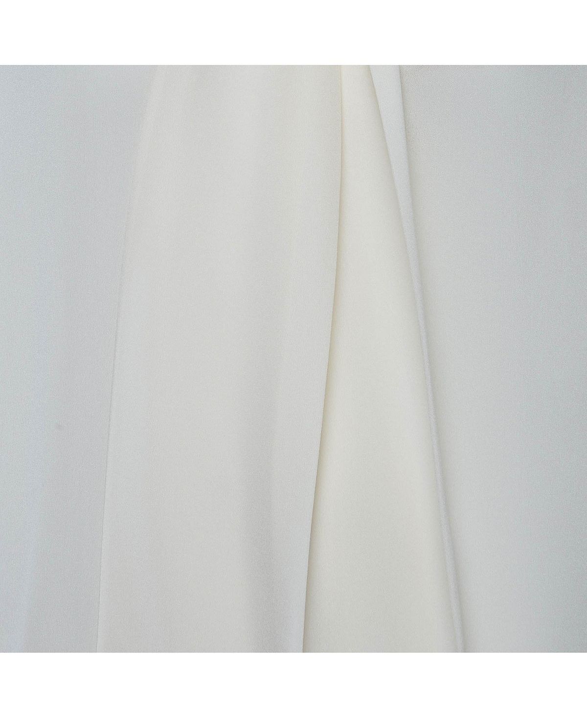 Pre-Owned Givenchy Women's Cream Silk Tie-Neck Long-Sleeve Blouse view 4 — MAYCSS fashion products