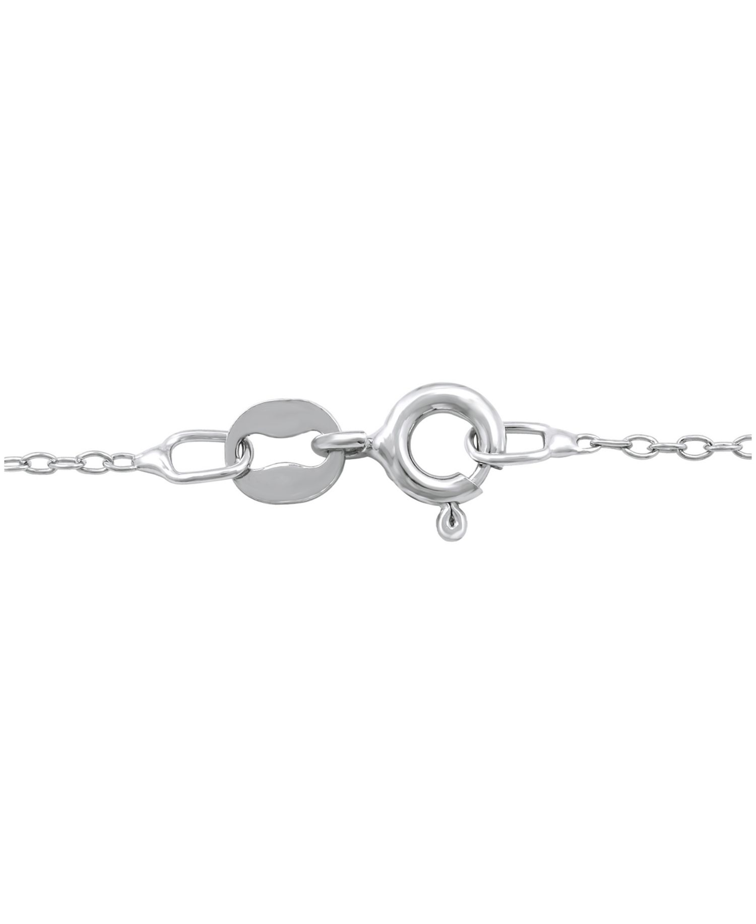 Diamond Cross & Heart 18" Pendant Necklace (1/10 ct. t.w.) in Sterling Silver & 14k Gold-Plate