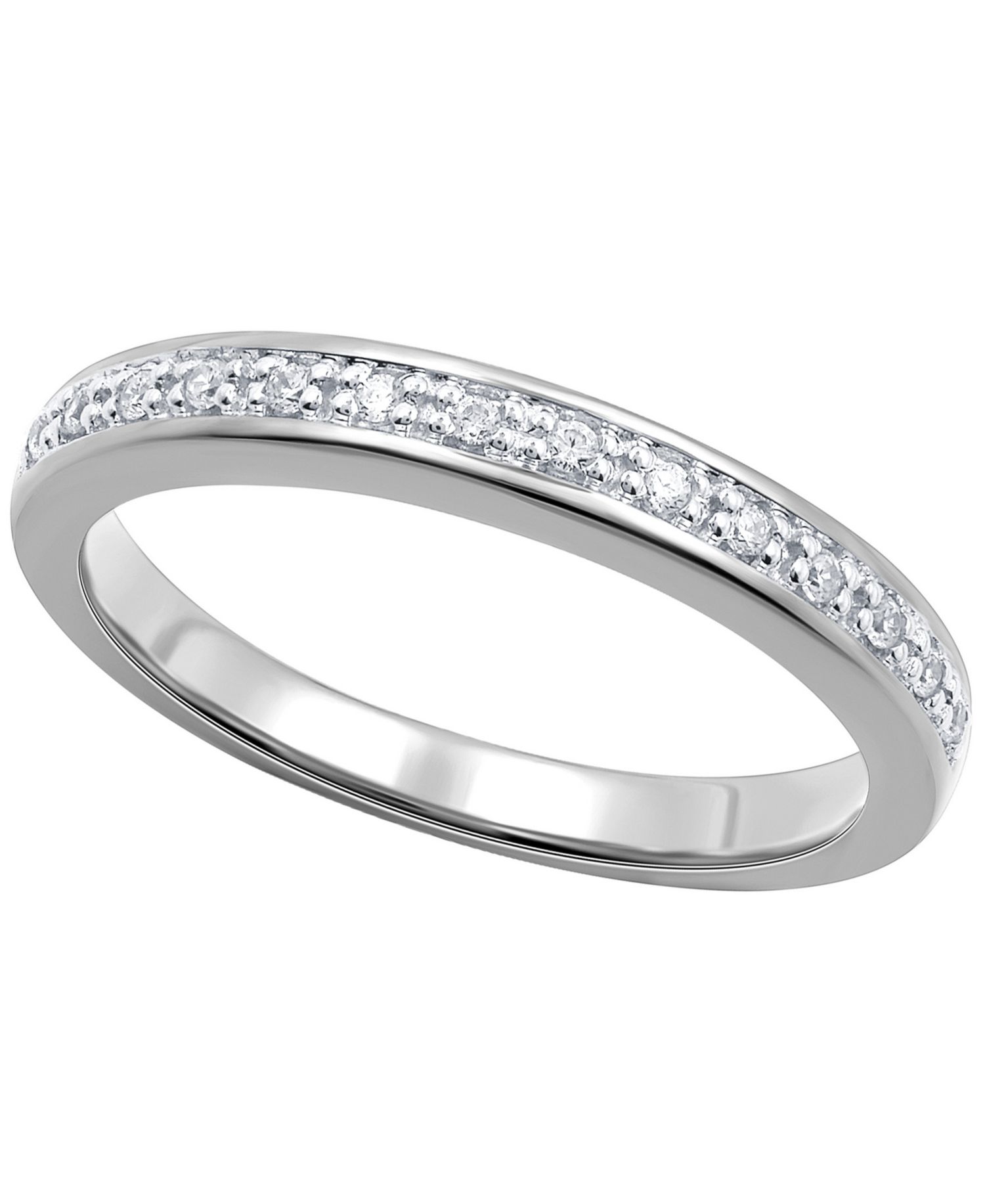 Diamond Band Ring (1/10 ct. t.w.) in Sterling Silver