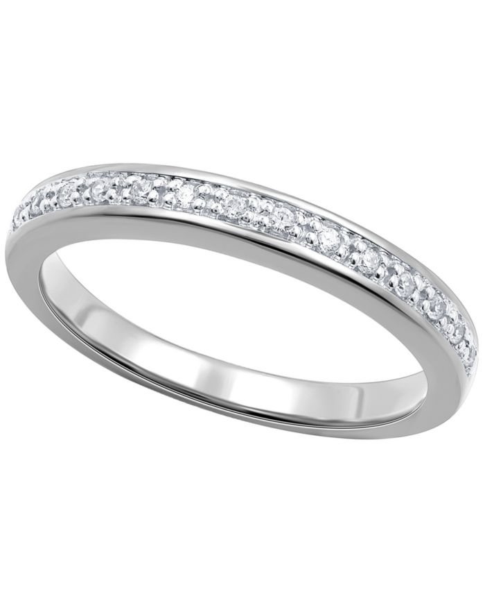 Diamond Band Ring (1/10 ct. t.w.) in Sterling Silver