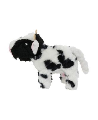 Jr Farm Cow, Durable Plush Squeaky Dog Toy