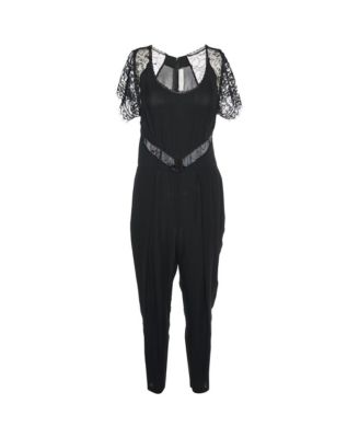 Women's Lace and Georgette Jumpsuit