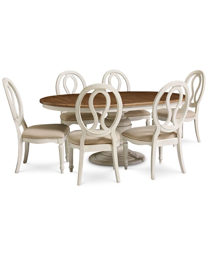 Sag harbor expandable round dining pedestal table sales