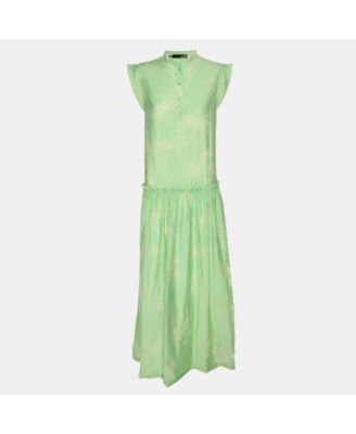 Women's Printed Chiffon Sleeveless Maxi Dress
