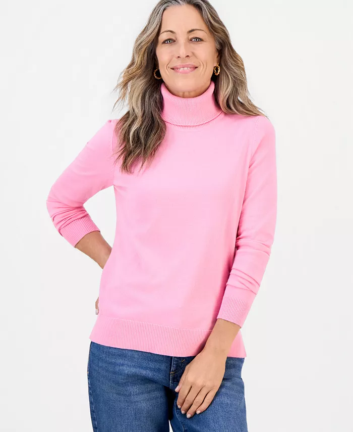 Petite Long-Sleeve Turtleneck Sweater