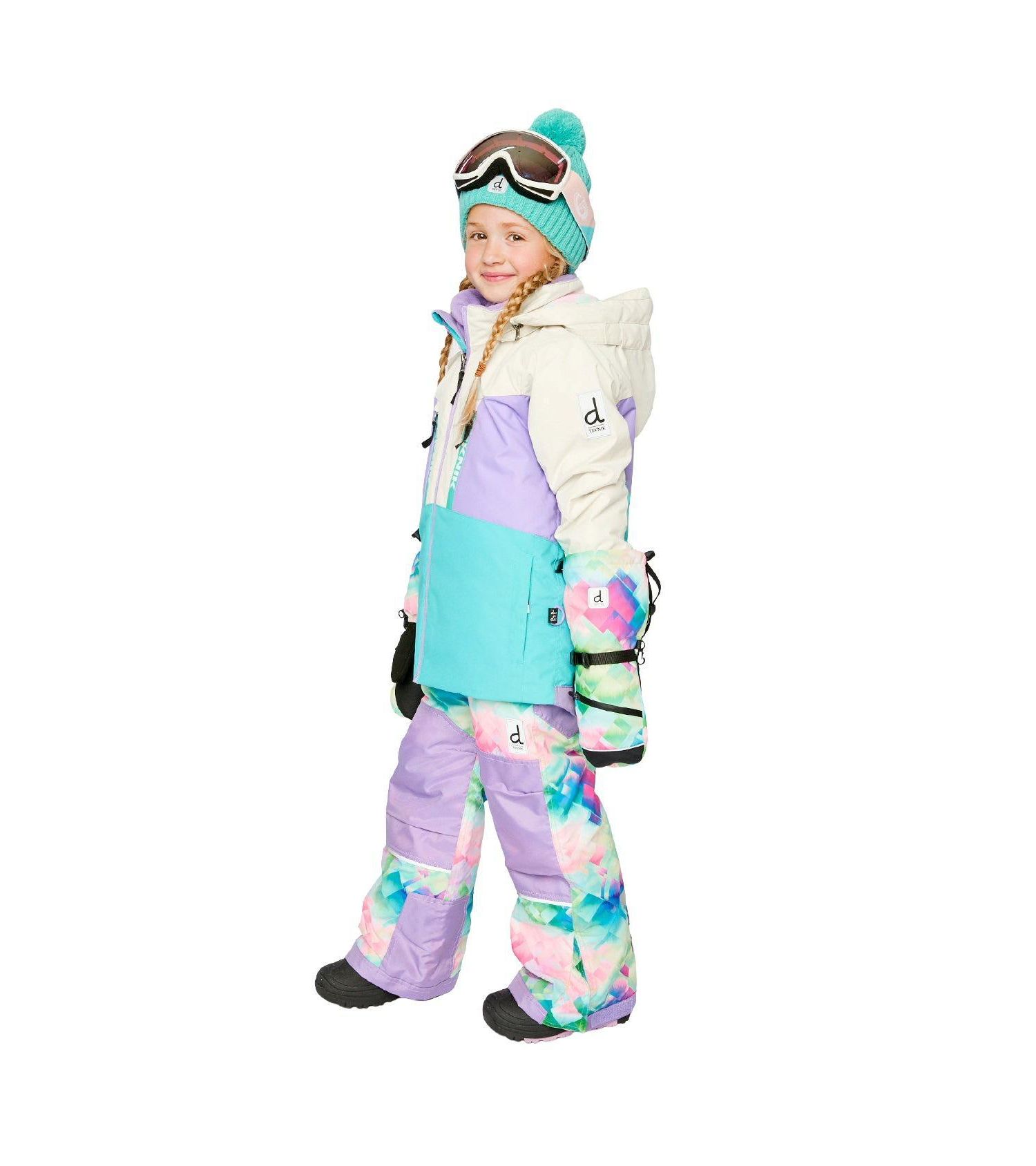 Little and Big Girl's (6-16) Two Piece Teknik Snowsuit