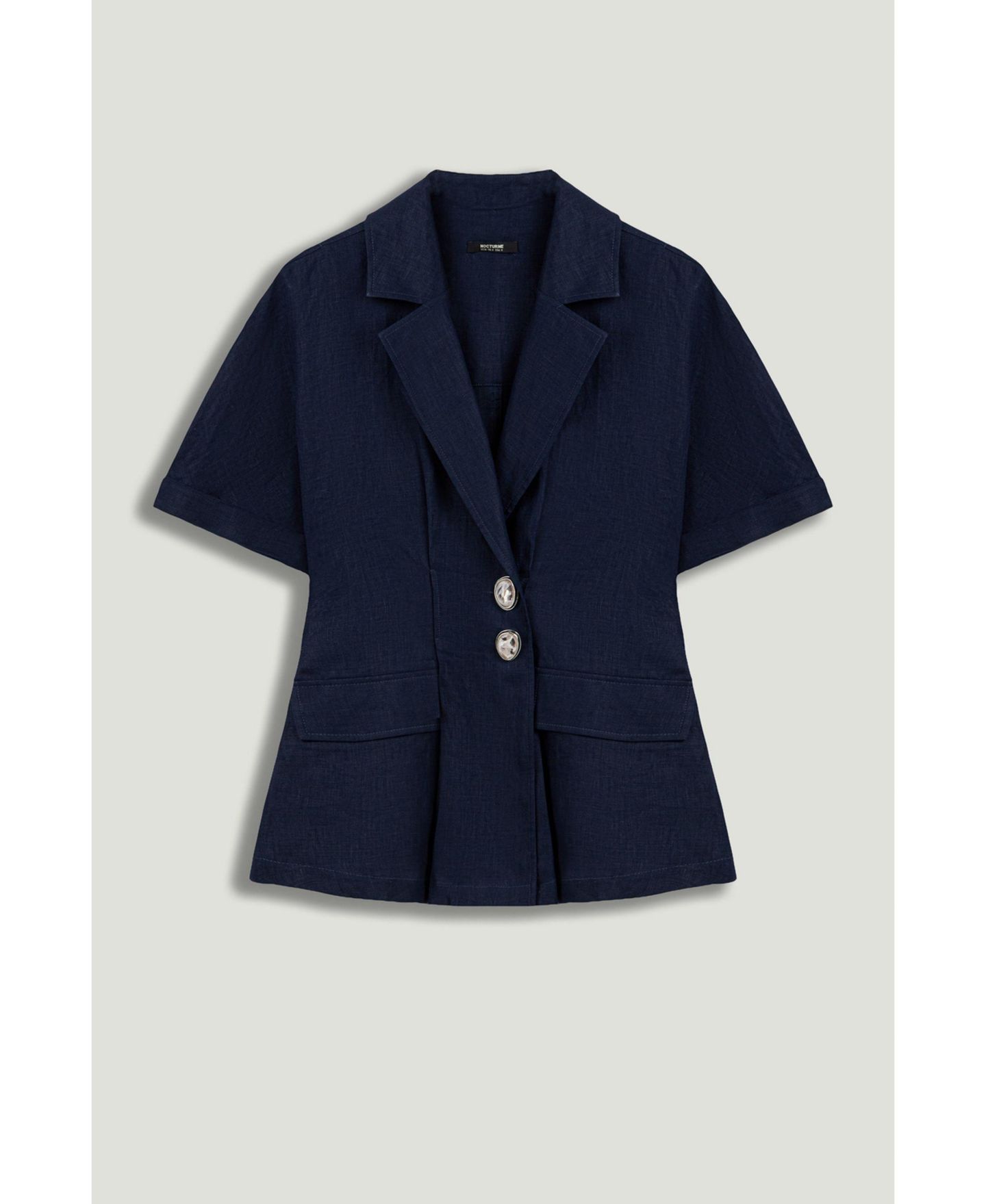 Женская куртка NOCTURNE Short Sleeve Blazer, цвет: Тёмно-синий — фото 4