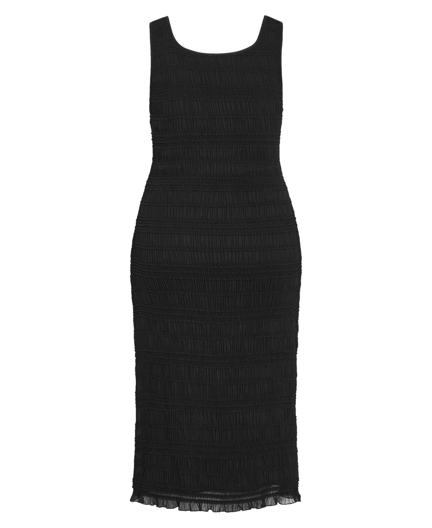 Women's Plus Size Emelia Sleeveless Shirred Dress