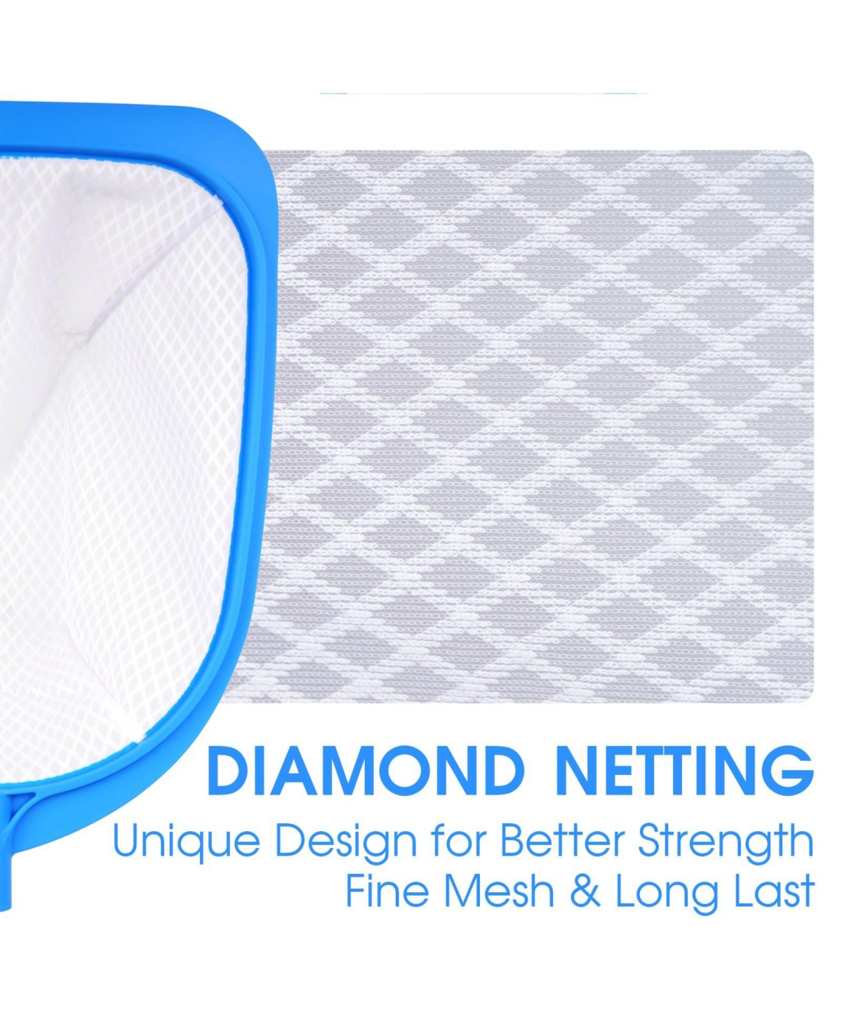 Xdovet Hot Tub Skimmer Net Aluminum Pole Fine Mesh Leaf Debris Pool