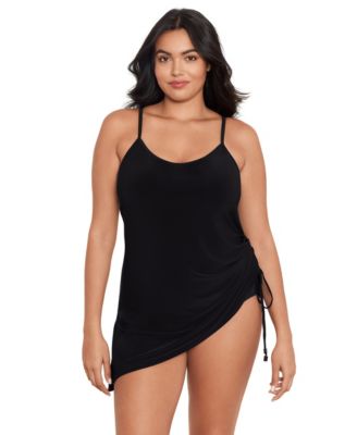 Plus Size Scoop Neck Underwire Swim Dress