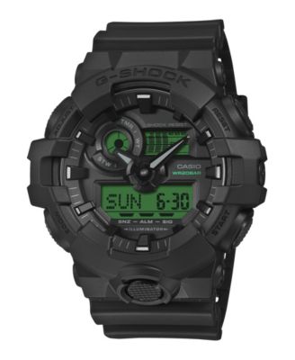 Men's Japanese Quartz Black Resin Watch 53.4mm
