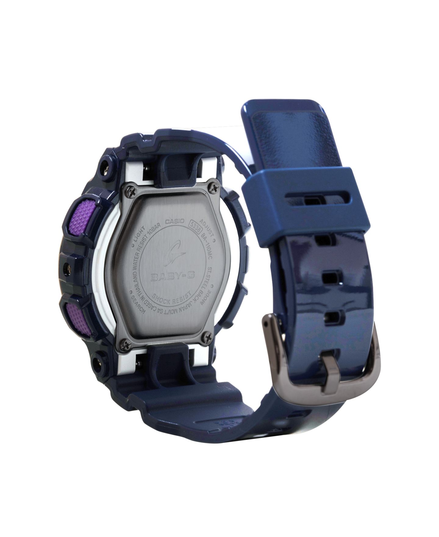 Женские часы G-Shock Baby-G Japanese Quartz Navy Resin Watch 43.4mm — фото 3