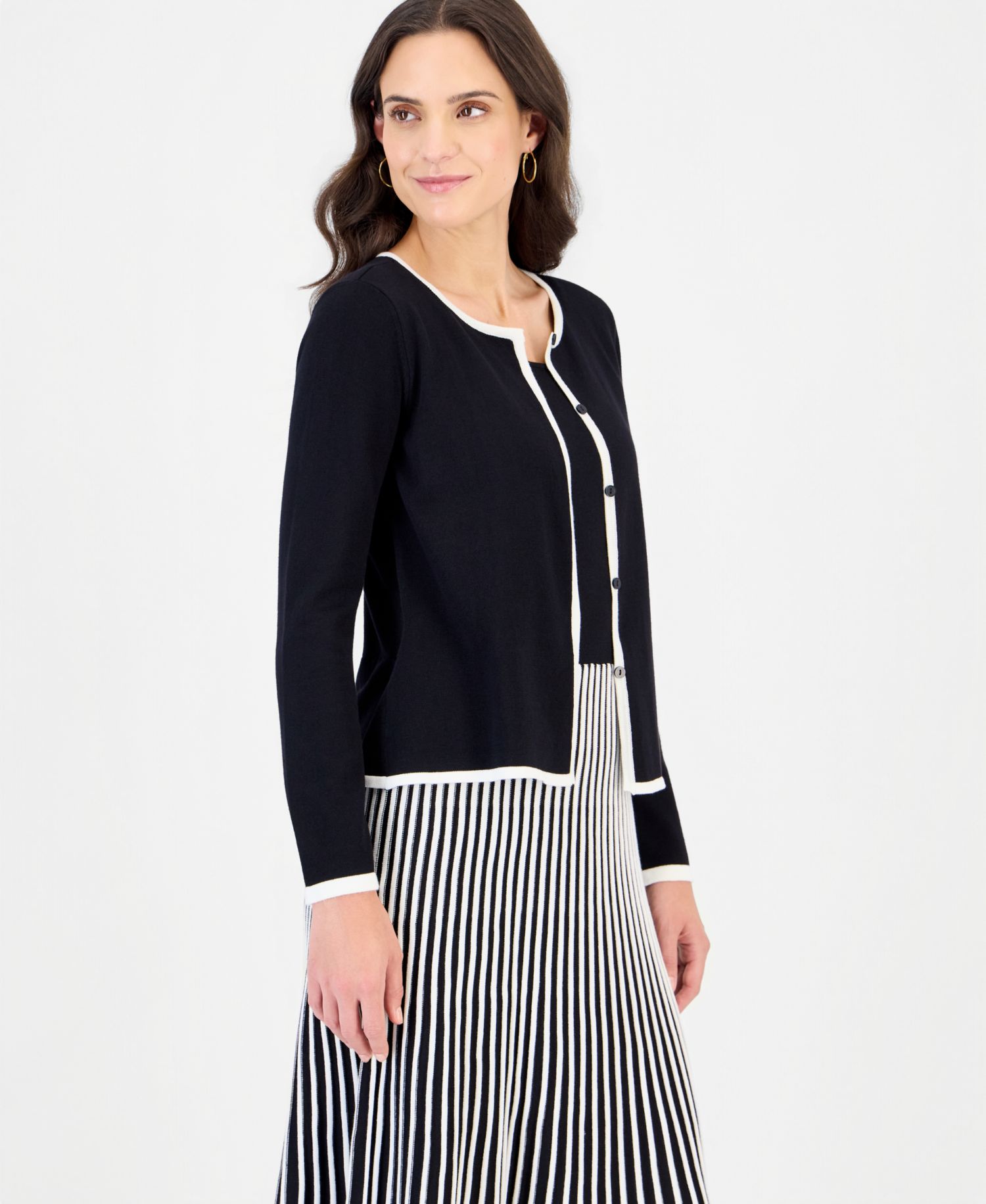 Women's Long-Sleeve A-Line Dress