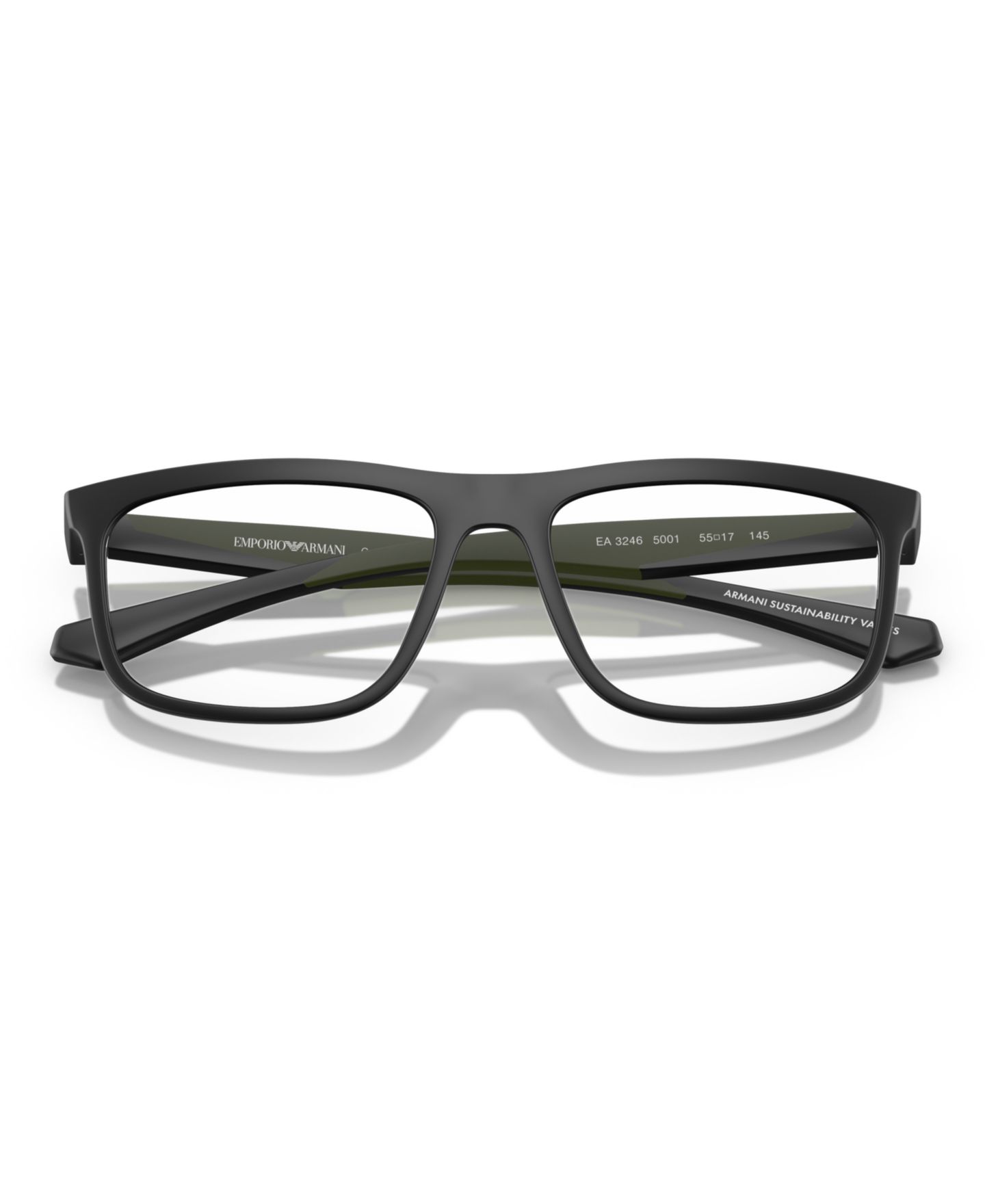 Мужские очки Emporio Armani Eyeglasses, EA3246, цвет: Матовый чёрный — фото 5