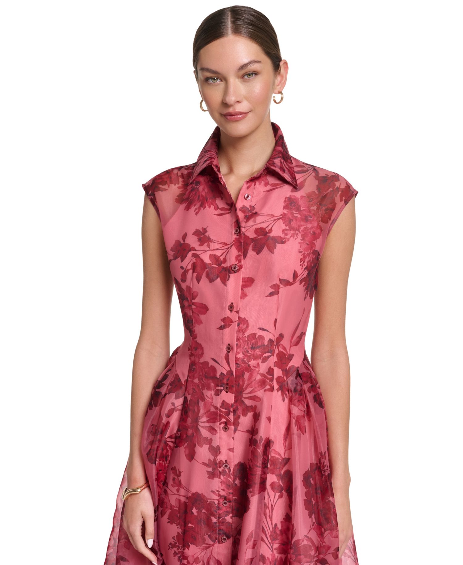 Women's Collared Midi Dress
