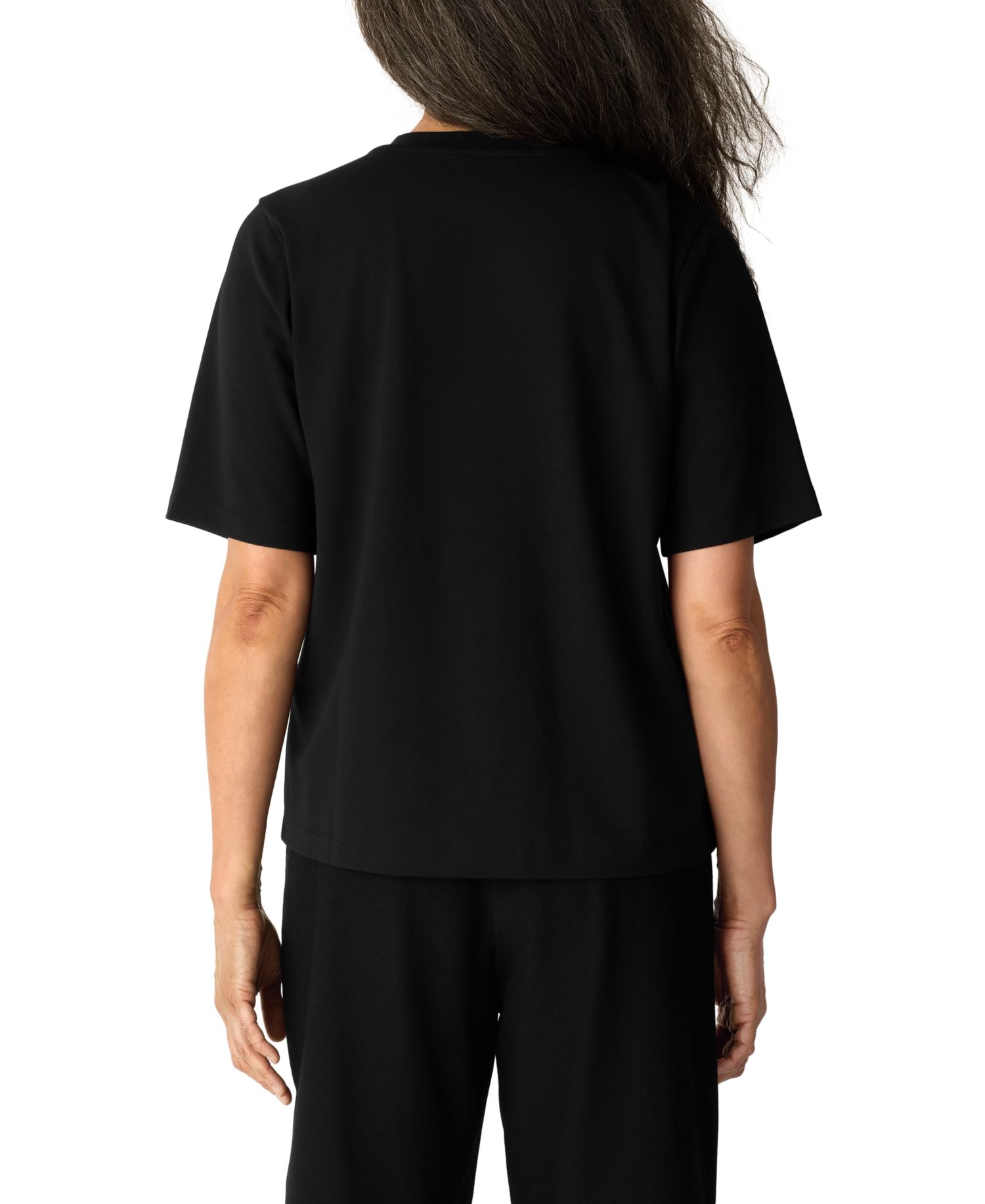 Women's Extra-Fine Ponte Crewneck Short-Sleeve T-Shirt