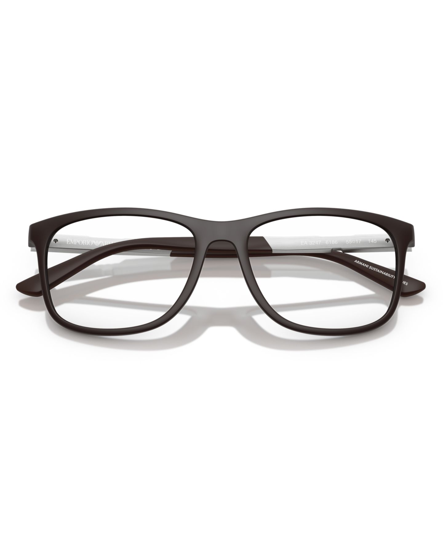 Мужские очки Emporio Armani Eyeglasses, EA3247, цвет: Матовый чёрный — фото 10