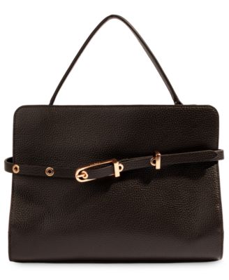 Structured Florence Medium Leather Satchel Handbag