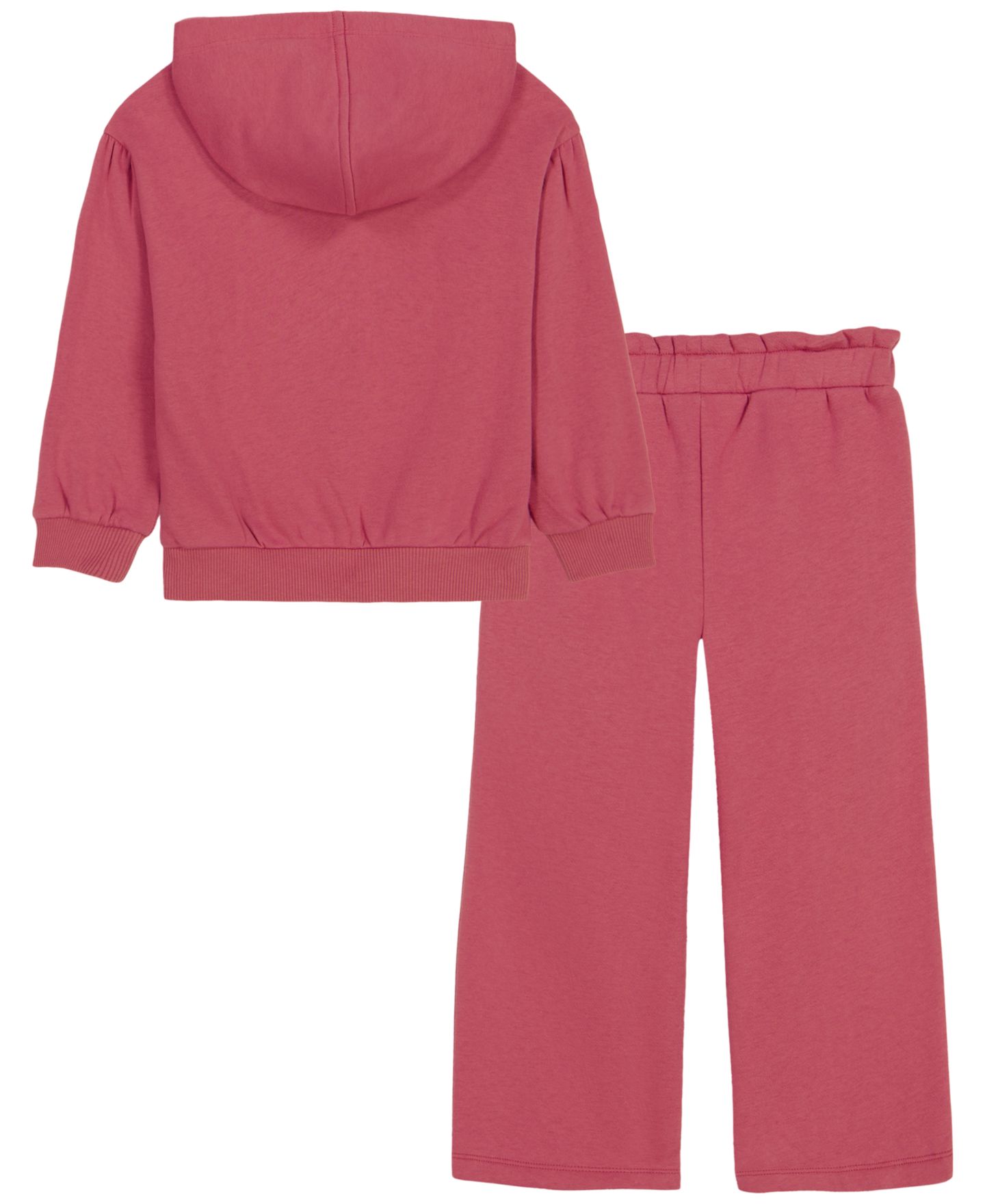 Комплект Tommy Hilfiger Long-Sleeve Hoodie and Pants, 2-Piece Set для девочек, цвет: Malaga — фото 2