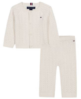 Baby Boys' Long-Sleeve Cardigan and Pants with Hat, 2-Piece Set 