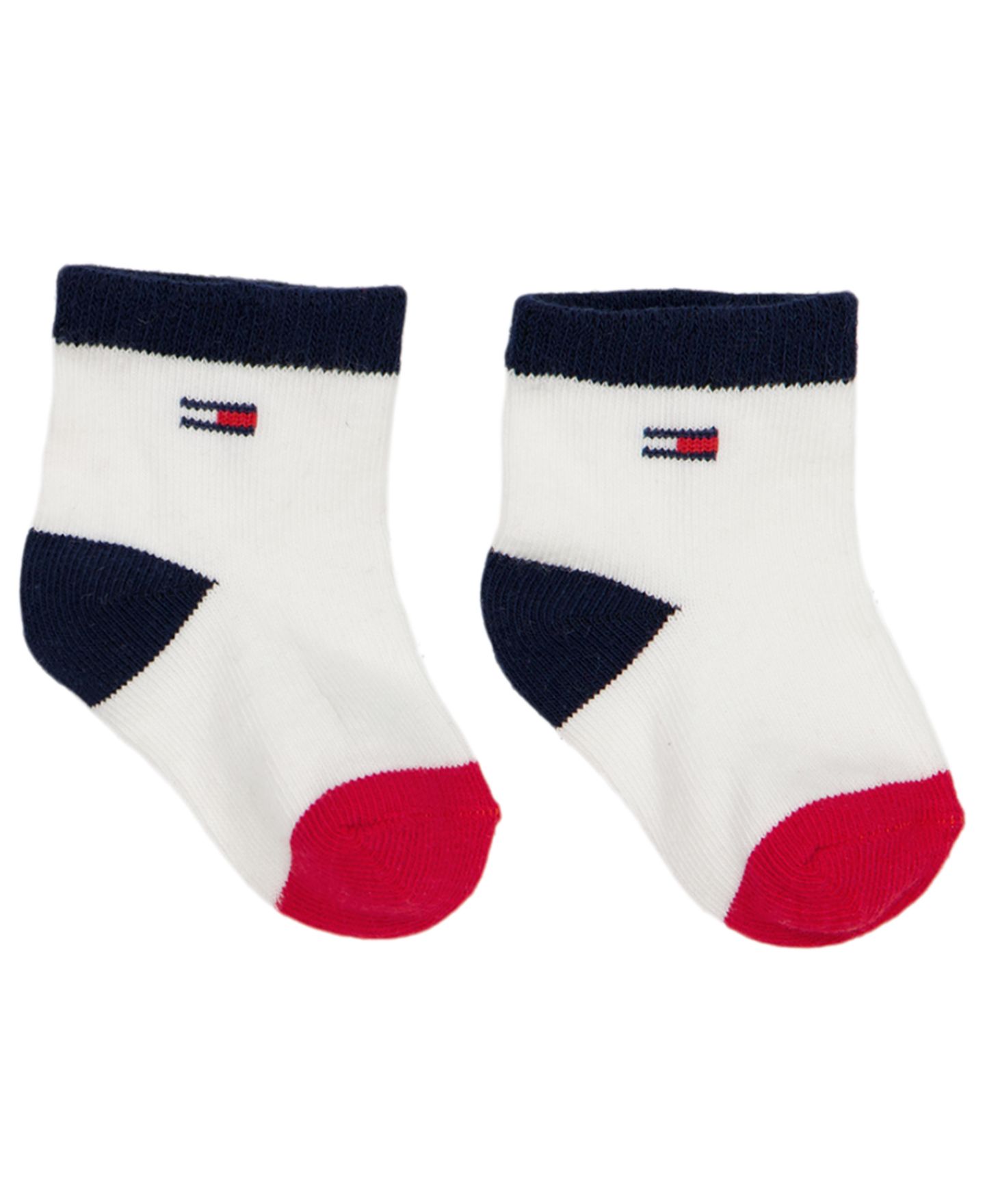 Детский комплект Tommy Hilfiger: боди с длинным рукавом, брюки и носки, 3 предмета, цвет: Красный / Тёмно-синий — фото 3