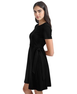 Petite Pleated A-Line Dress thumbnail 3