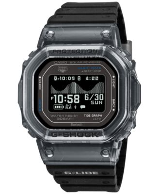 Men's Japanese Quartz Black Soft Urethane Watch 51.1mm