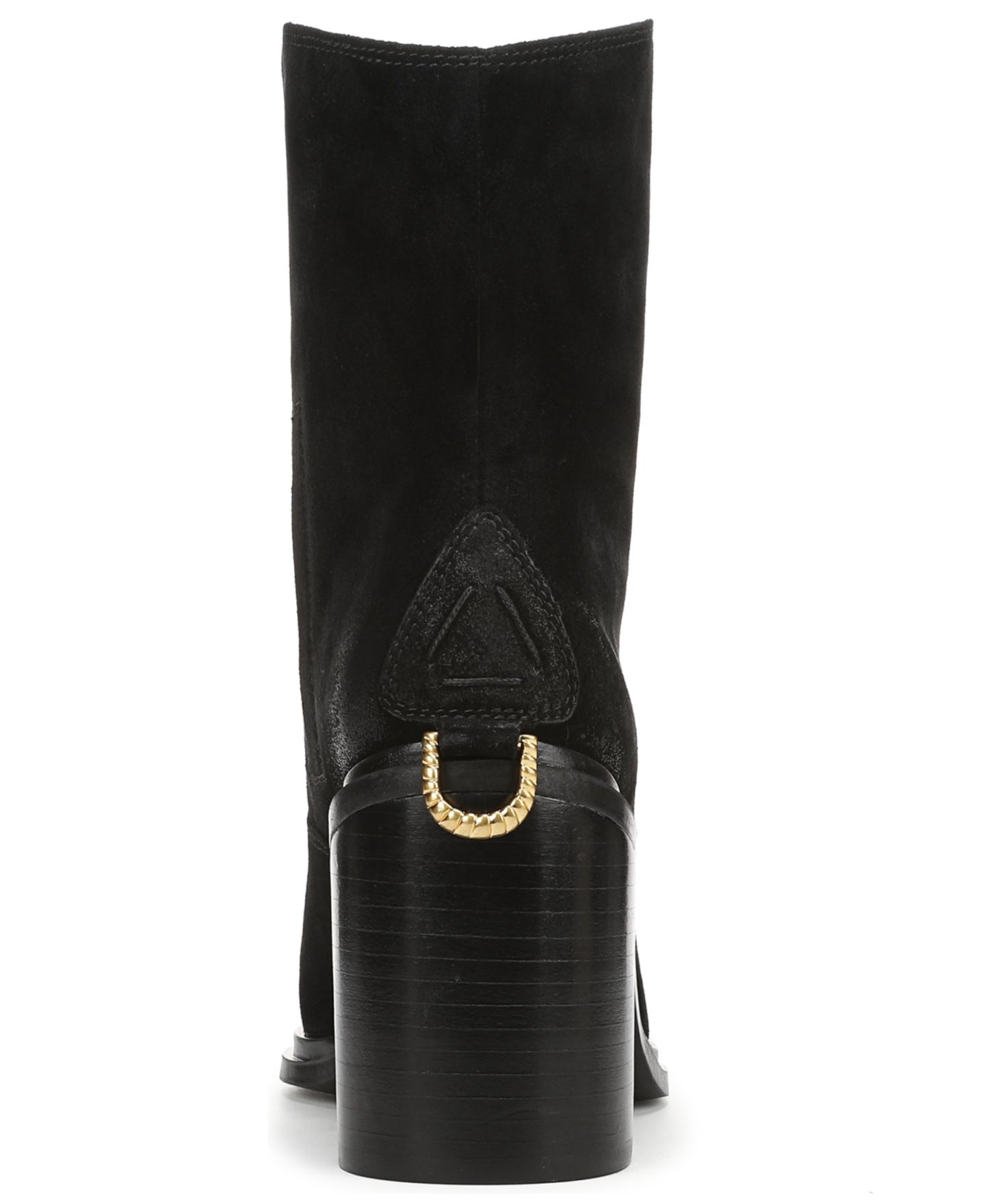 Женские ботинки Franco Sarto Laken Pull-On Booties, цвет: Чёрный замшевый — фото 3