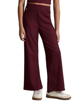 Girls' 7-16 Ribbed Wide-Leg Pant