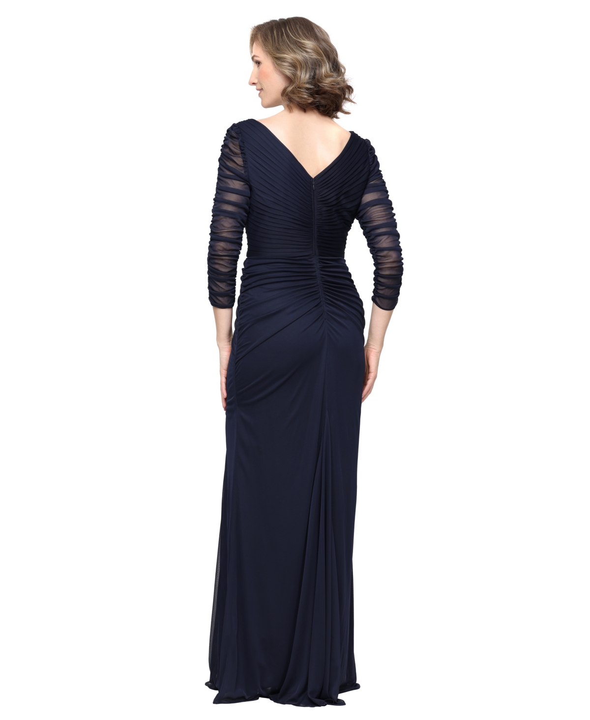 Alex Evenings Women's V-Neck Embellished Mesh Dress