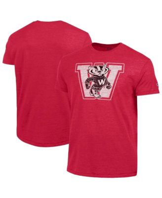 Men's Red Wisconsin Badgers Triumph Tri-Blend T-Shirt