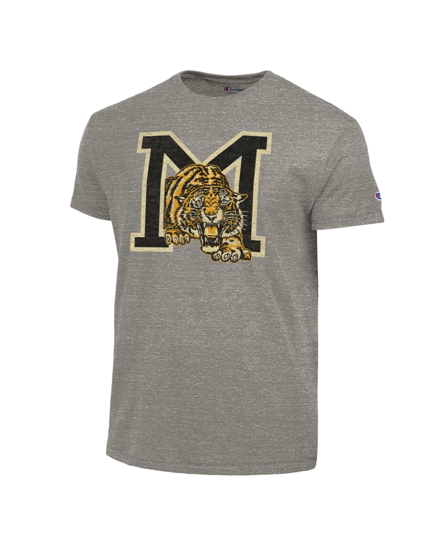 Men's Charcoal Missouri Tigers Triumph Tri-Blend T-Shirt