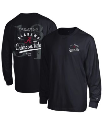Men's Black Alabama Crimson Tide Laminated All-Star Long Sleeve T-Shirt